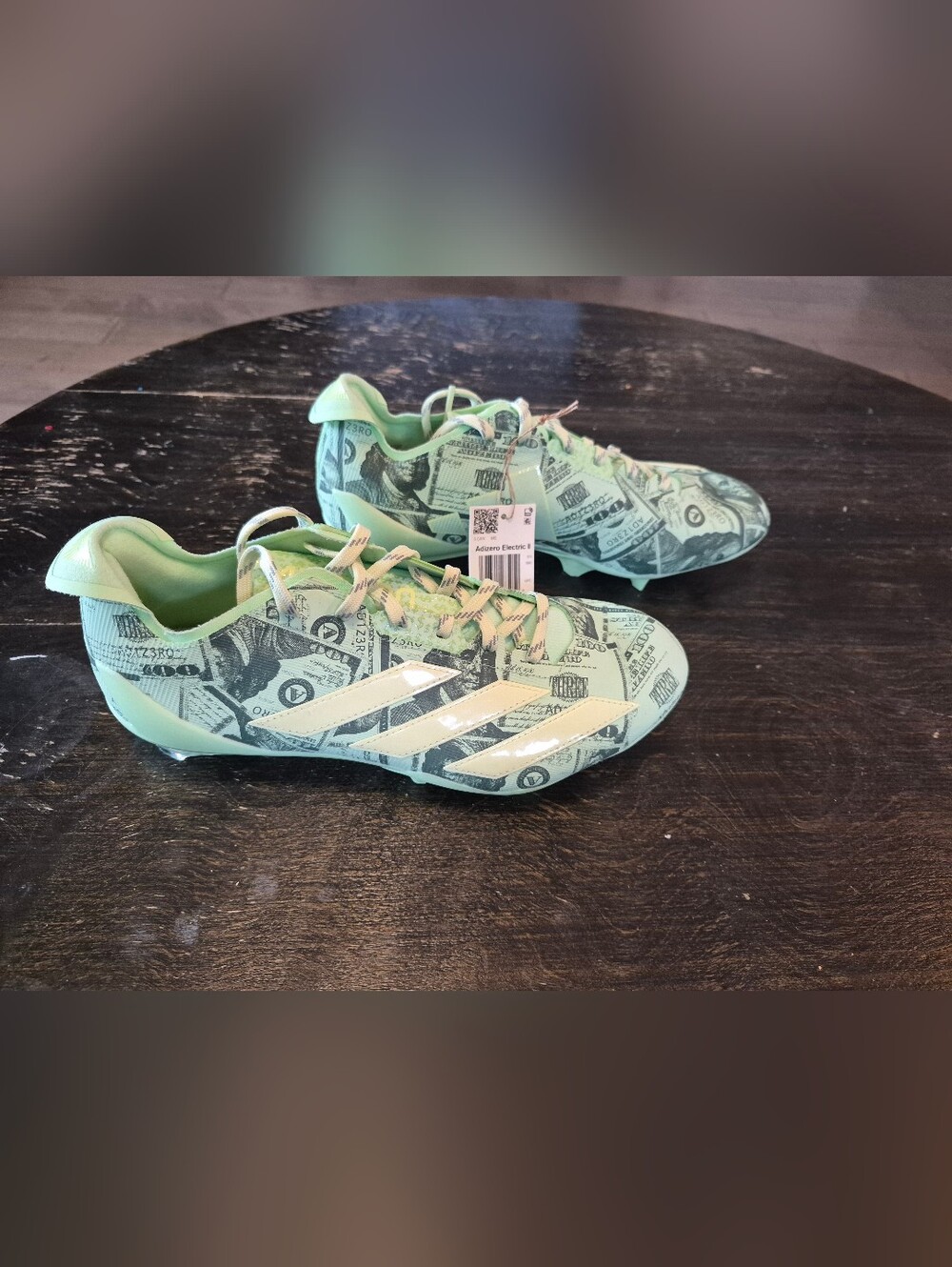 Adidas Unisex Adizero Electric II, "Currency" Football Cleats